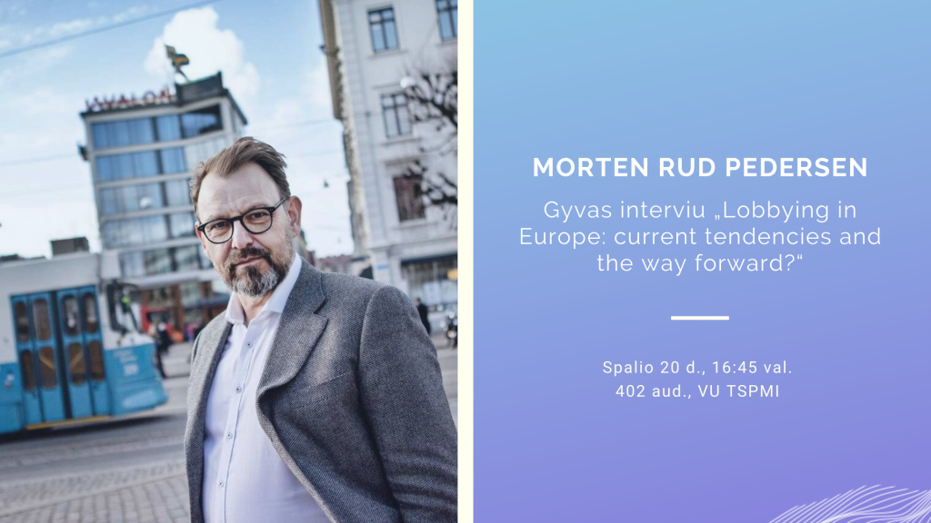 Morten Rud Pedersen Gyvas Interviu „Lobbying In Europe: Current ...